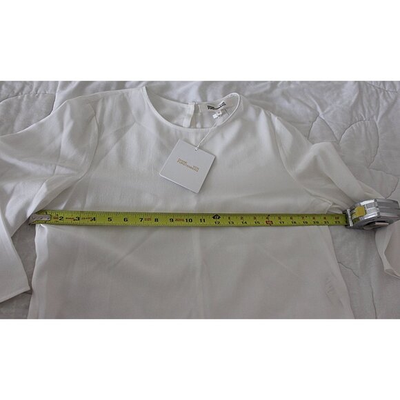 New w/Tags - sz 12 - Diane Von Furstenberg (DVF) 100% Silk Shell, Bracelet Sleev - Picture 7 of 8